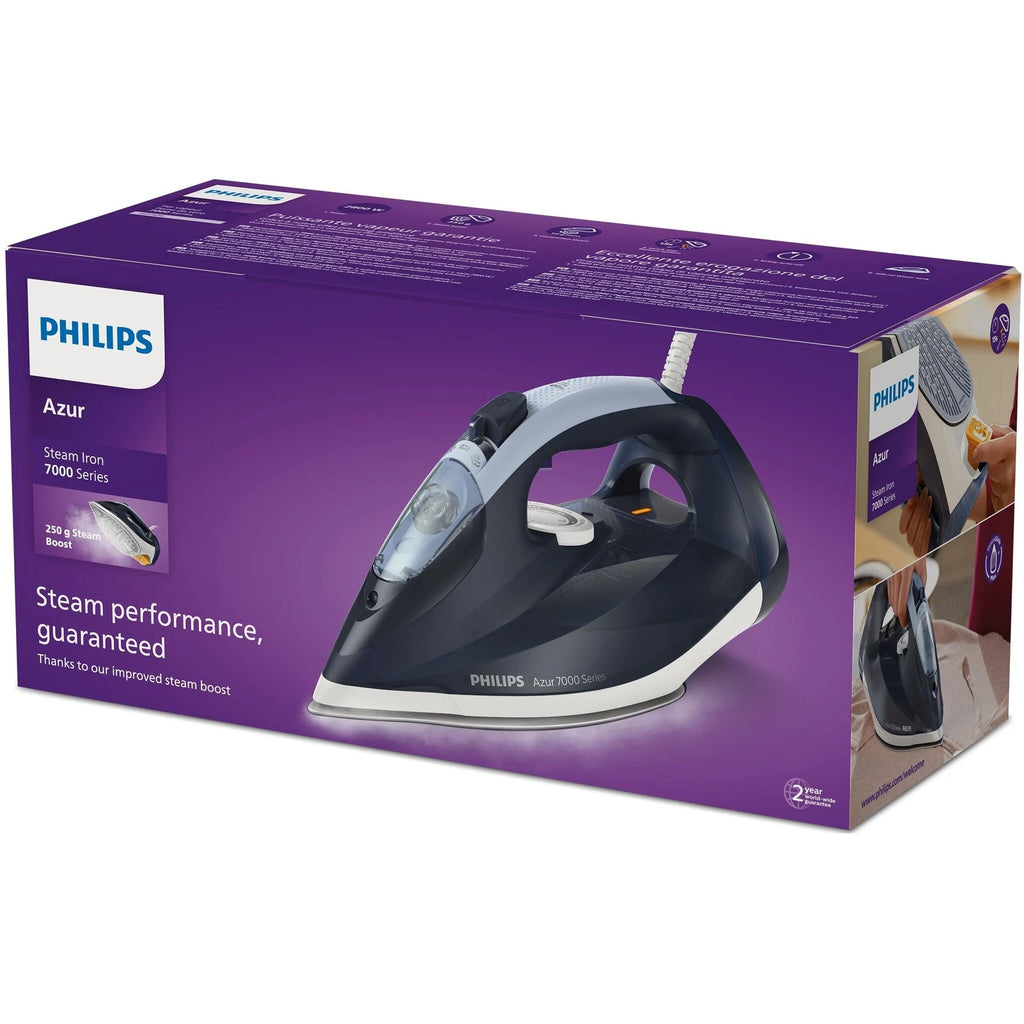 Philips DST7030/20 Ferro da Stiro a Vapore Azur 7000 Series 2800W Blue