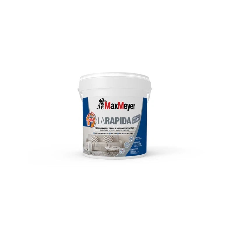 Idropittura Max Lavabile La Rapida 14L – Bianco Opaco