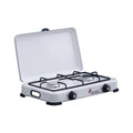 Fornello a Gas 2 Fuochi con Coperchio Camping Multifire 2