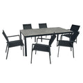 Set Cassis Tavolo Allungabile e 6 Sedie da Giardino