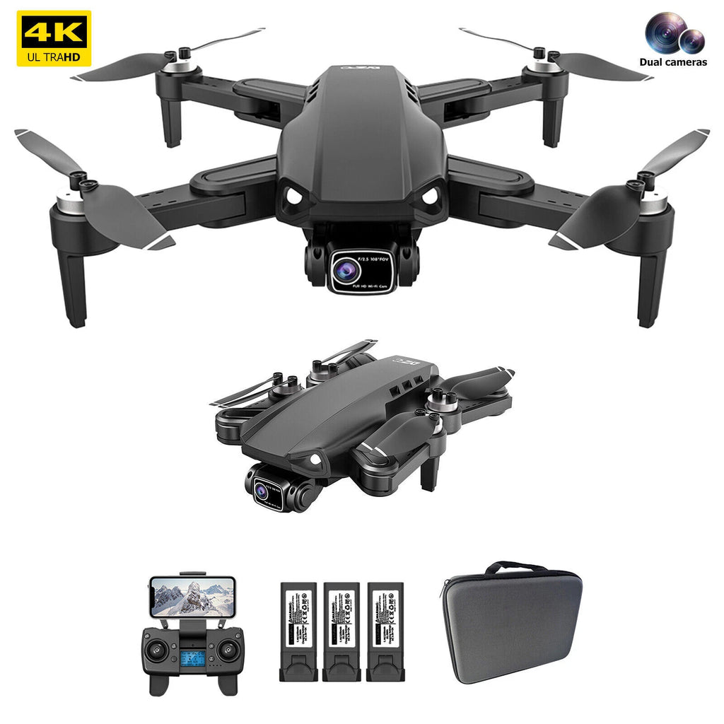 Mini Drone Quadricottero F30 GPS 4K Ultra HD Pieghevole Con Custodia