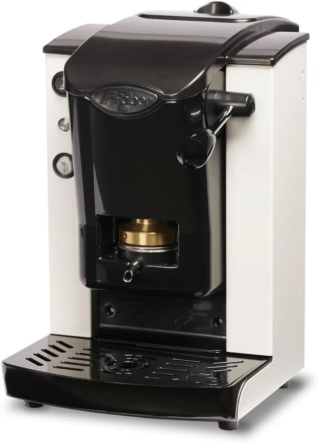 Faber Slot Plast Telaio Nero Plastiche Bianco Macchina da Caffè a Cialde