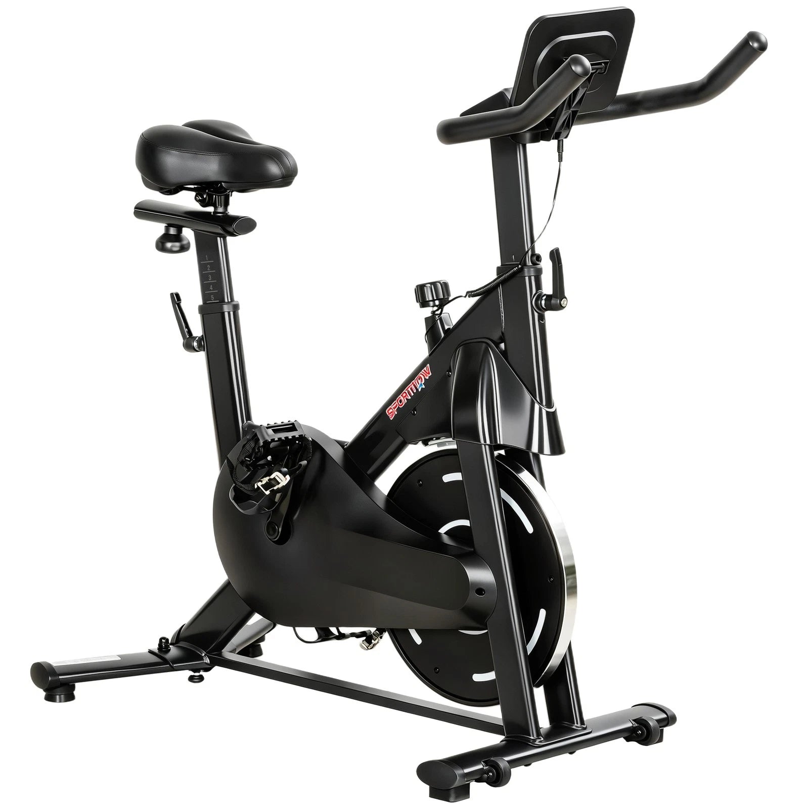 Art.OUT0046 Cyclette Magnetica Regolabile LCD e Supporto Tablet Nero
