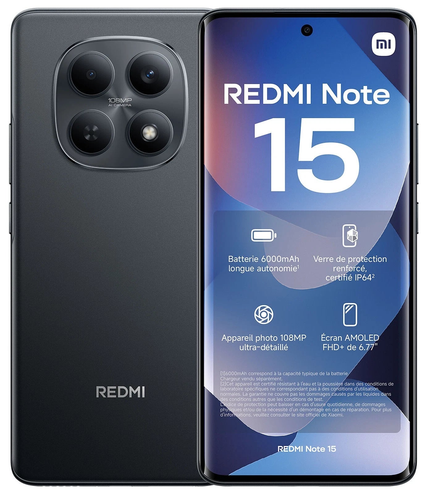 Xiaomi Redmi Note 15 4G 8+256GB Duos Midnight Black Italia