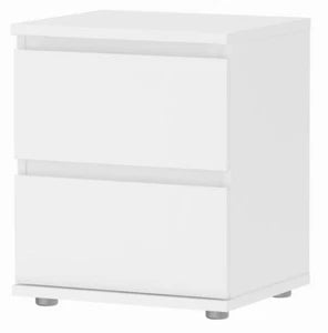Kit Comodino Nova 2 Cassetti 40x34x48,2 cm Bianco