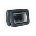 Placca Life Box System per Esterno IP55 Nero 3 Posti