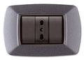Placca Life Living Plast Grigio Notte Vulcan 3 Posti