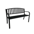 Panchina Incontro 119x50x77 cm – Nero