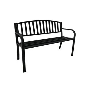 Panchina Incontro 119x50x77 cm – Nero