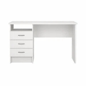 Kit Scrivania Function Plus Bianco 120x48x72 cm - 3 Cassetti e Scomparto a Giorno