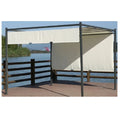 Pergola Itaca 3x3m Acciaio Telo Scorrevole Poliestere Beige
