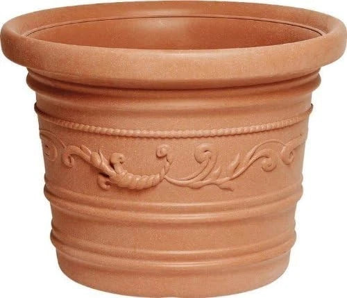 Vaso Festonato Prestige D40x30cm 21L Effetto Terracotta