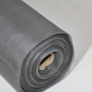 Zanzariera in Fibra di Vetro 18x16 1,00x30mt Grigio