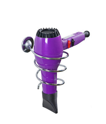 ART. CAP17335 PORTA ASCIUGACAPELLI DA PARETE CROMATO SPIRALE*