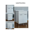 Lavatoio Antonella 60x50 cm con Sifone – Bianco | H80 cm
