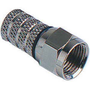 ART. CAP18757 CONNETTORE A VITE TIPO F P/CAVO SAT TV 5,00MM 25PZ