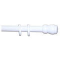 Bastone in Legno a Tiro Ø 35 mm Bianco 210 cm Senza Supporti