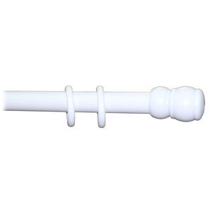 Bastone in Legno a Tiro Ø 35 mm Bianco 210 cm Senza Supporti
