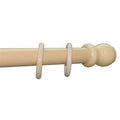 Bastone in Legno a Strappo Ø 35 mm Naturale 300 cm Senza Supporti