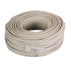 Cavo Elettrico H05VV-F 3x1,0 mm² Bianco – Matassa 100 mt Tripolare con Terra