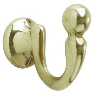 Fermatenda a Gancio Sfera 38x33mm Oro Lucido - Confezione 2 Pezzi  5CF