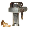ART. CAP10107 PREFER WL10 LUCCHETTO CAMPANA ACCIAIO CARBON C/ACC