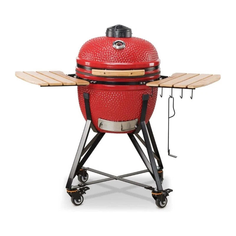 Kamado Barbecue a Carbone 54 cm Rosso