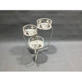 Fioriera 3 Posti 44x46xH65cm Bianco Antico Epoque
