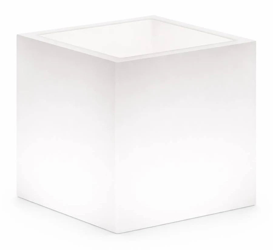 Vaso Cube Bright Bianco 40x40xH41 cm 13,5 L