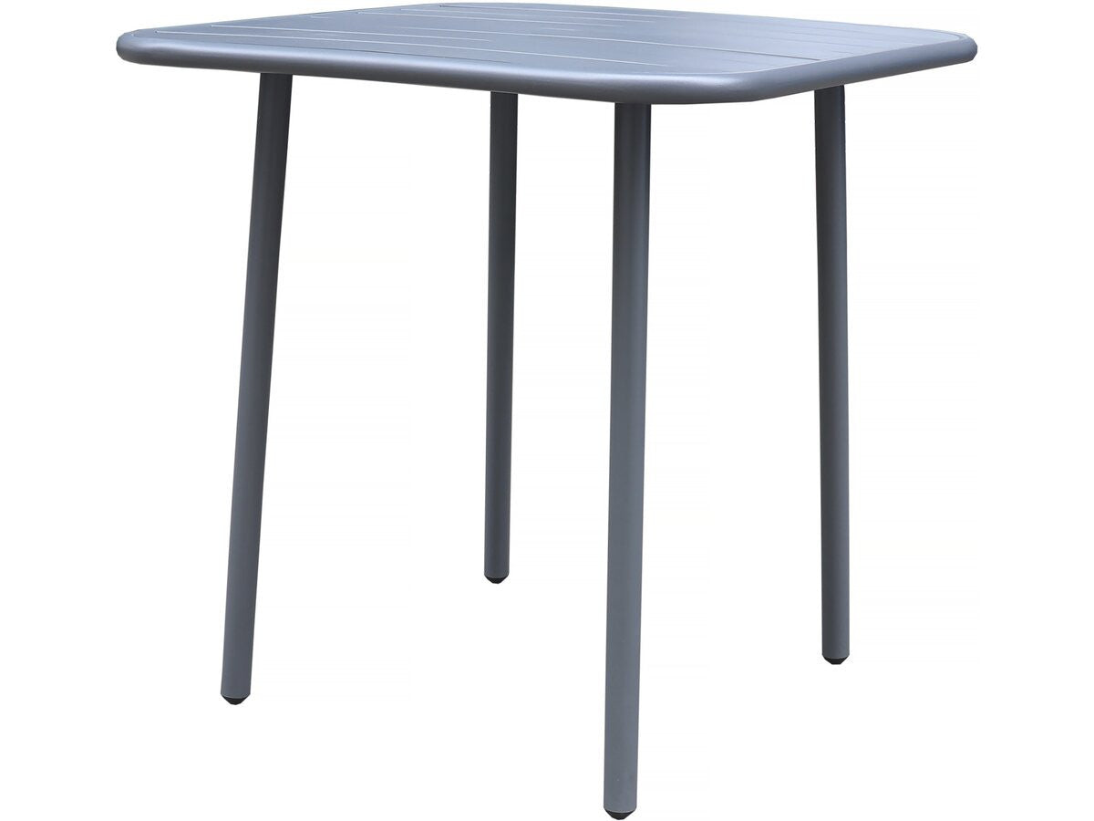 Tavolo da Giardino in Metallo Bilbao 70x70 cm H71 Grigio