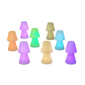 ART. CAP698 LAMPADA DA TAVOLO LOLA 20 RGB BATT RICARIC BIANCO