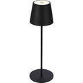 ART. CAP501165 LAMPADA DA TAVOLO BT10008 BATT RICARIC NERO