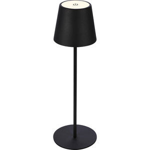 ART. CAP501165 LAMPADA DA TAVOLO BT10008 BATT RICARIC NERO