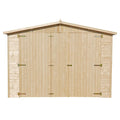 Garage in Legno Timbela M101 – 493x303 cm, 15 m², Finestre Plexiglass