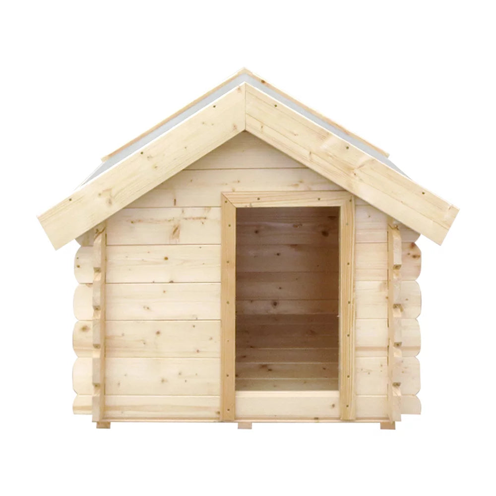 Timbela M401 Cuccia per Cani in Legno Abete Pino Taglia S 99x76x80 cm