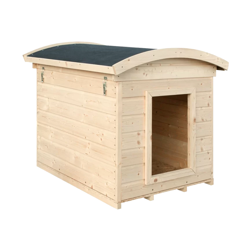 Timbela M405 Cuccia per Cani in Legno Abete Pino Taglia M 73x90 cm