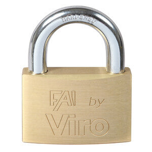 Viro 557 Lucchetto FAI Arco 70mm Ottone 6 Pz