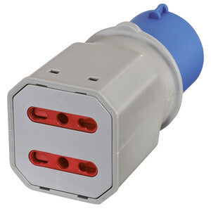 ART. CAP83996 ADATTATORE INDUSTRIALE 16A 220V 2PR BIP IP44 FIG. 7 10PZ