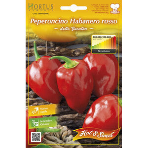 Semi Orto Peperoncino Habanero Rosso 10pz