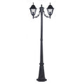 Lampione New York H 200 cm 2 Luci Grigio