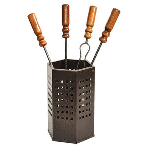 ART. CAP7611 SET CAMINO BOX ACCIAIO 2CF