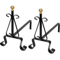 Coppia Alari Pesanti per Camino Modello 1080/40 45x36x25cm