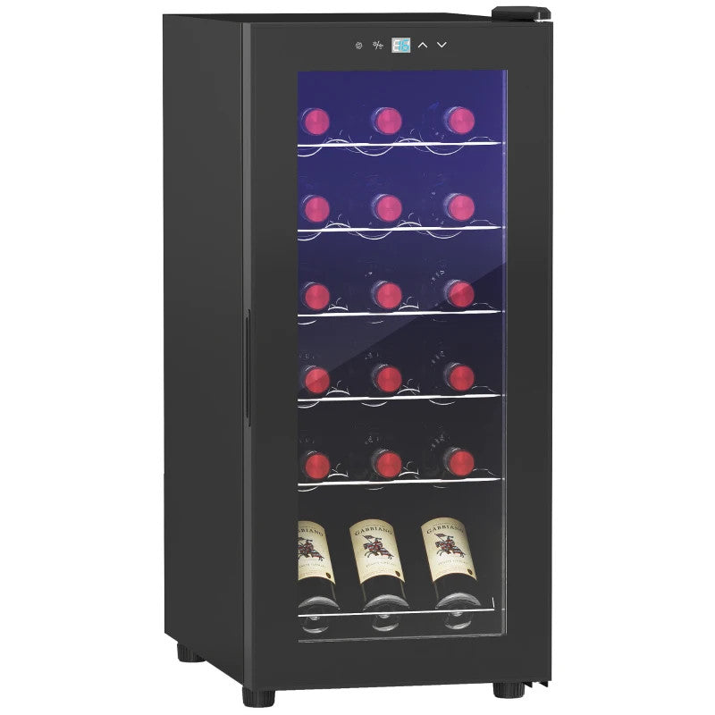 Cantinetta Frigorifero 18 Bottiglie con Display Digitale e LED
