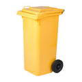 PATTUMIERA 120 L C/RUOTE GIALLO MP - MARKET PRIME SHOP