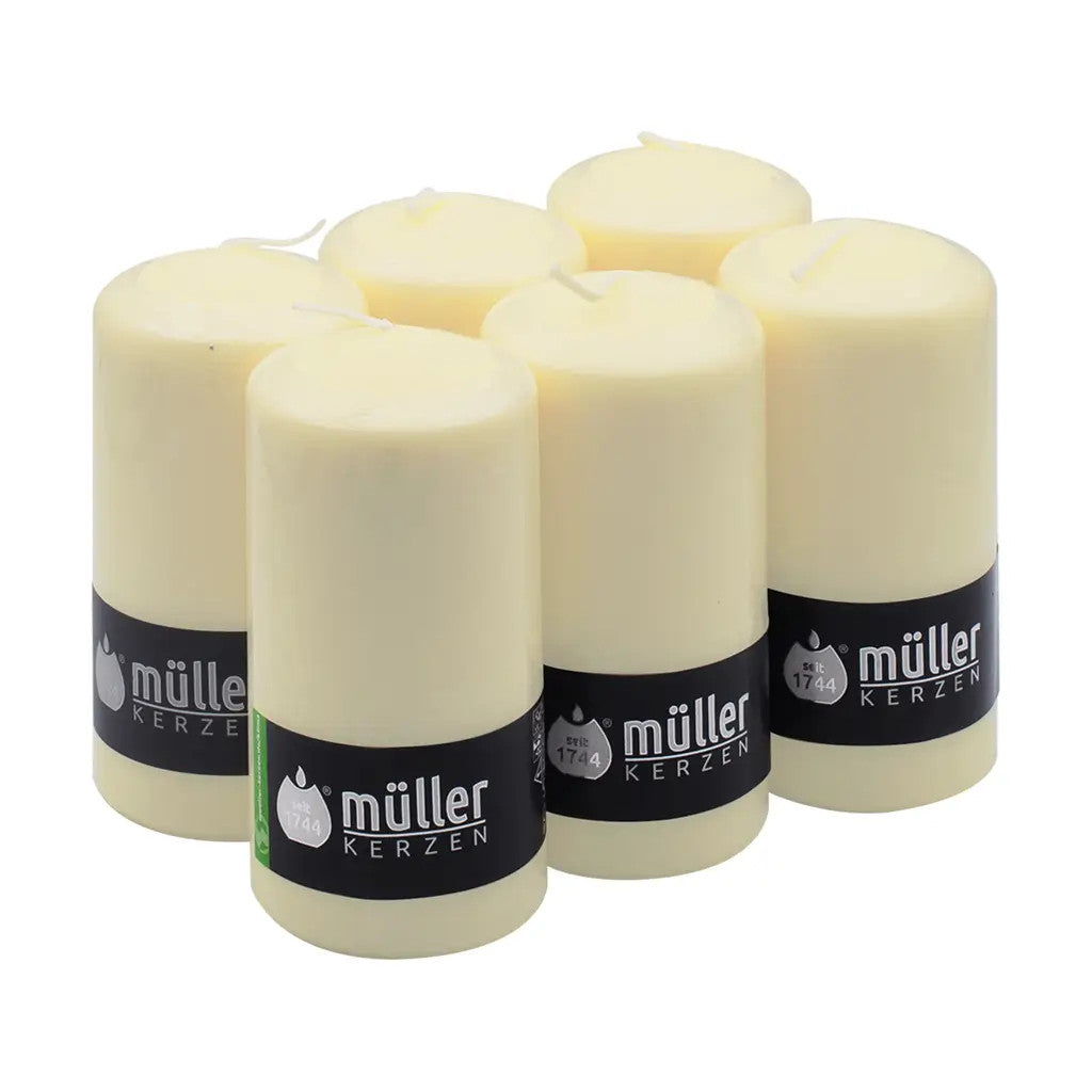 ART. CAP94201 CANDELA AVORIO D 6XH 9 CM 6pz