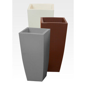 Vaso Stilo Square XL Grigio 40x40xH90 cm