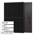 Pannello Solare Fotovoltaico 440W TOPCon Full Black – Efficienza 22,53% IP68 TIER 1